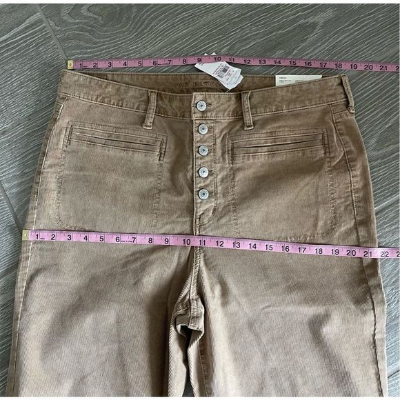 AMERICAN EAGLE Stretch Corduroy Super High-Waisted Plus Size Flare Pants Sz 18 - Picture 7 of 10